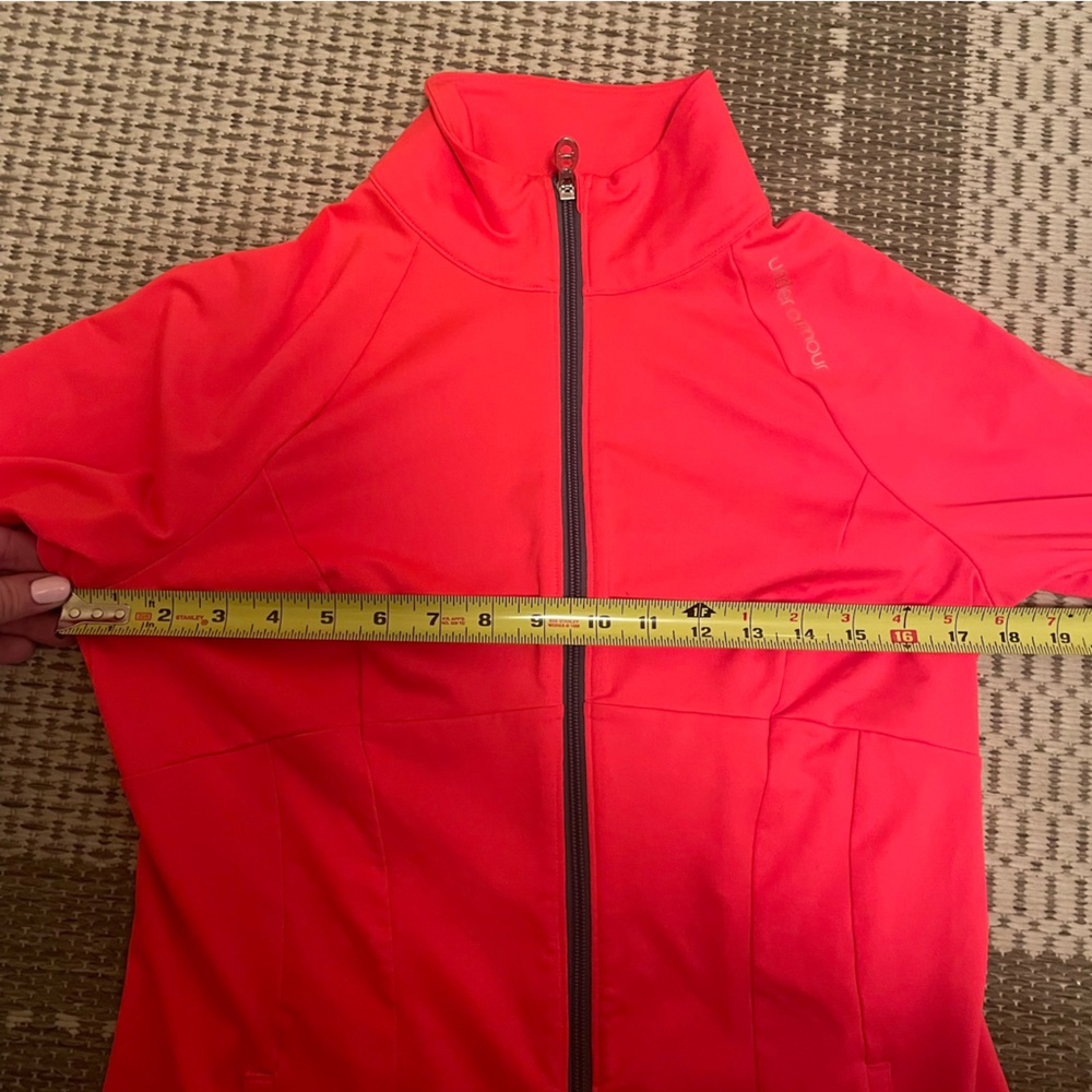 Under Armour Women's UA Meridian Jacket - bright coral orange - size Medium - Picture 10 of 11
